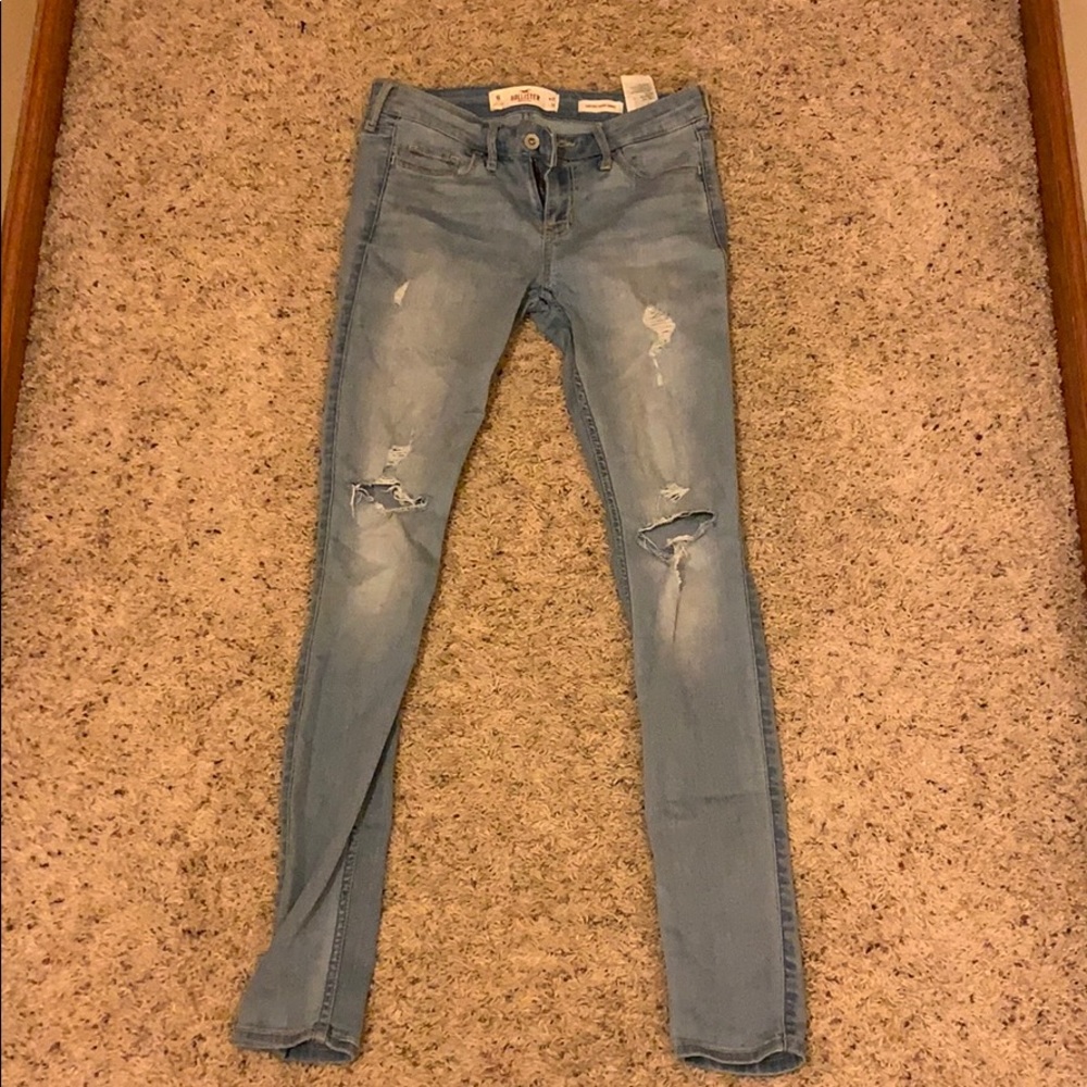 ripped light wash jeans